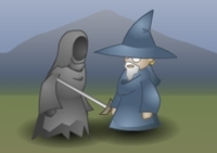 เกมส์พ่อมดปกป้องโลกเวทย์มนต์ (Old Angry Wizard)