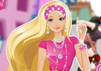 เกมส์แต่งตัวบาร์บี้เล่นสเก็ตบอร์ด (Barbie on Roller Skates)