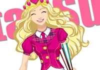 เกมส์แต่งตัวบาร์บี้ถ่ายรูปขึ้นปกตินิตยสาร (Barbie Charm School Magazine)