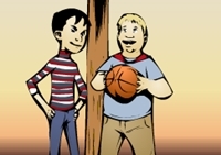 เกมส์แข่งชูตบาสเก็ตบอล (DJ and Chowder in H.O.U.S.E.)