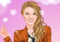 เกมส์แต่งตัวสาวน้อยร่าเริง (Blake Lively Dressup)