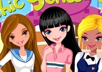 เกมส์แต่งตัวสามสาวไปโรงเรียน (Chic School Girls)