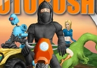 เกมส์นินจาขี่มอเตอร์ไซต์วิบาก 2 (Moto Rush 2)
