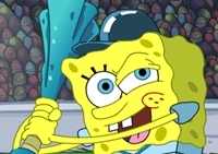 เกมส์สปองบ๊อบเล่นเบสบอล (Spongebob Slammin Slagger)