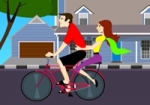 เกมส์ปั่นจักรยานจีบสาว (Cycling Kiss)