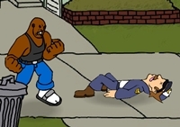 เกมส์หนุ่มนักกล้ามขี้โมโห (Thug Jacker Half)