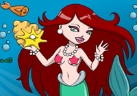เกมส์ระบายสีนางเงือกสาว (Mermaid Aquarium Coloring)