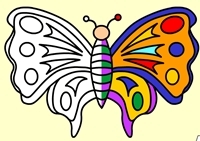 เกมส์ระบายสีผีเสื้อแสนสวย (For Butterfly Painting)