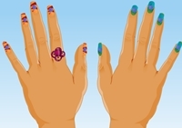 เกมส์ทาเล็บแบบศิลปะ (Funky Nail Art)