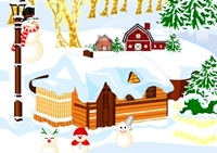 เกมส์สร้างเมืองคริสต์มาสหน้าหนาว (Winter Christmas Decoration)