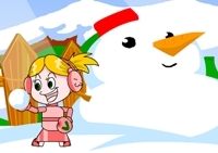 เกมส์แข่งขันขวางหินมะ (Snowball Fun)