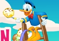 เกมส์โดนัลดั๊กปีนบันไดตักไอติม (Scoops n Ladders)