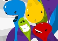 เกมส์จับคู่สีโปสเตอร์ (Gluey)