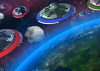 เกมส์จานบินครองโลก (Patrol Comet)